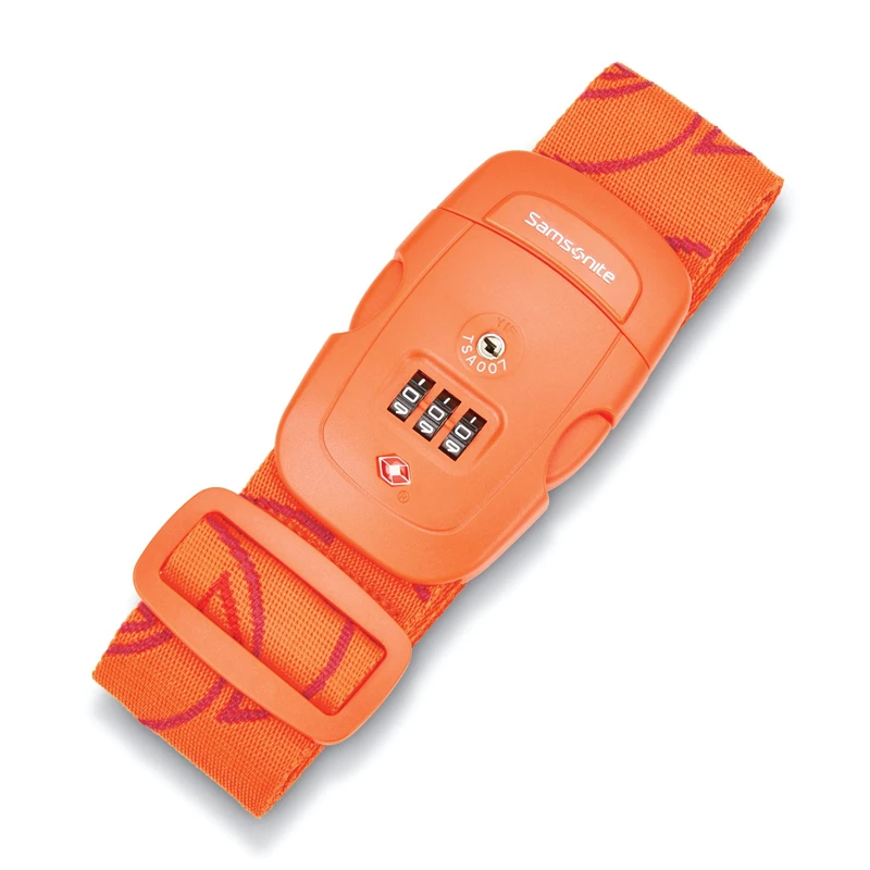 Samsonite 3 Dial Travel Sentry Combination Luggage Riemen Koffer Orange | CH-DSV554579