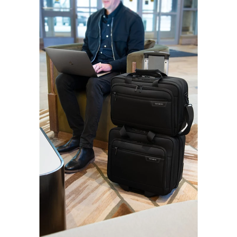 Samsonite Klassische Business 2.0 Wheeled Business Case Aktentasche Mit Rollen Schwarz | CH-DSV554725