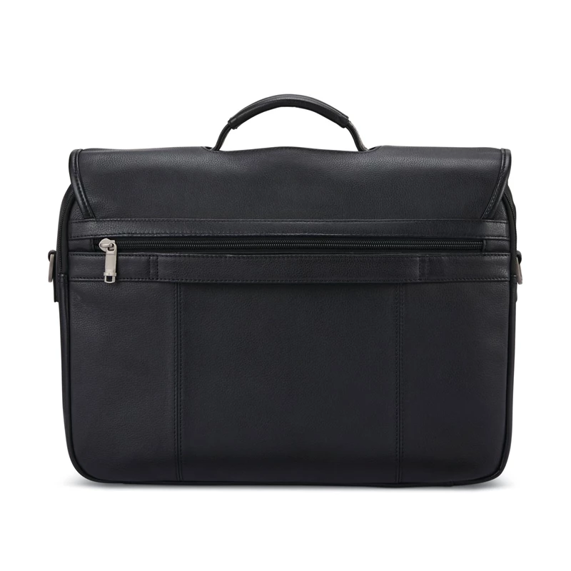 Samsonite Klassische Leder Flapover Businesstaschen Schwarz | CH-DSV554657