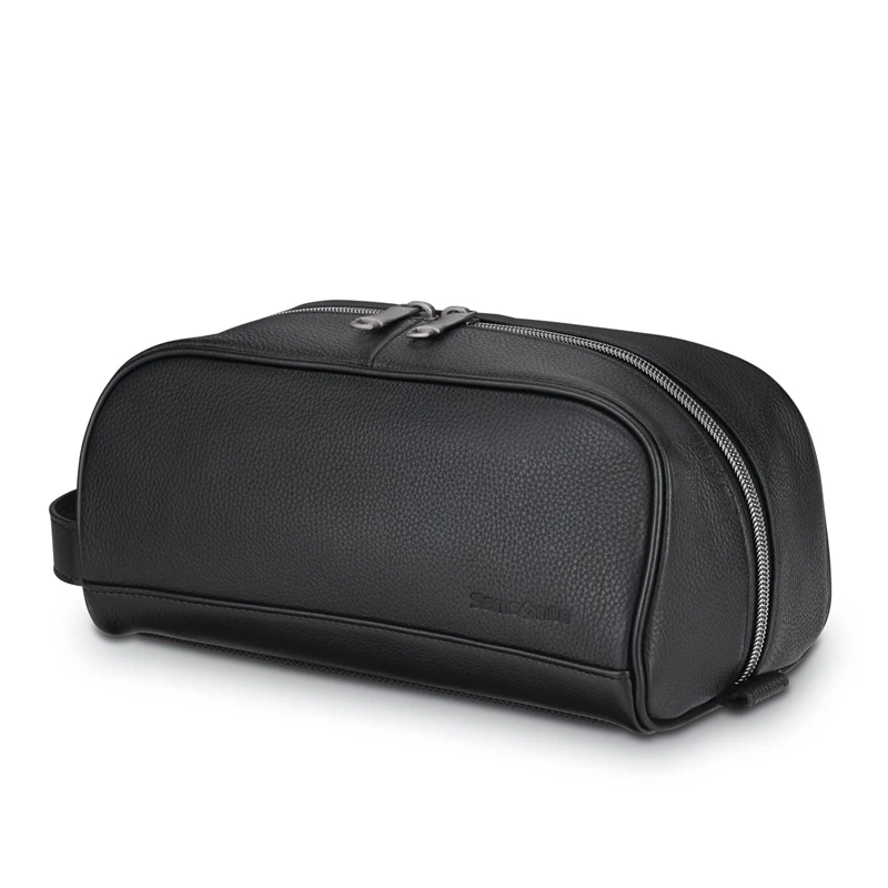 Samsonite Klassische Leder Travel Kit Toilettenartikel & Kosmetiksets Schwarz | CH-DSV554615