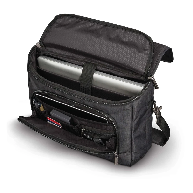 Samsonite Modern Utility Messenger Bag Laptoptaschen & Aktentaschen Charcoal Heather/Charcoal | CH-DSV554713