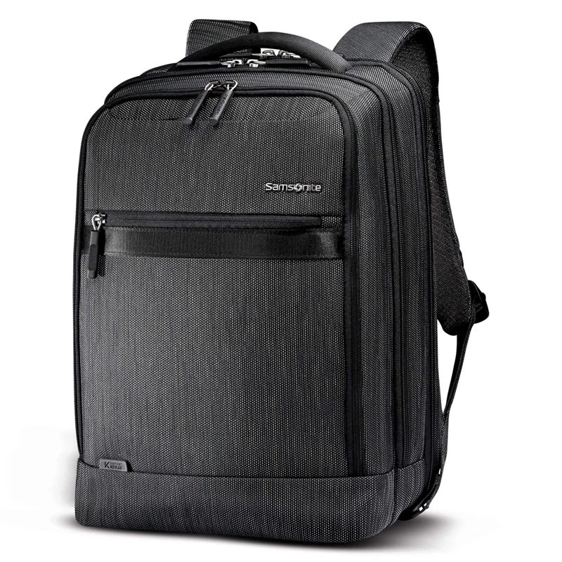 Samsonite SXK Prime Expandable Backpack Businesstaschen Black/Silver | CH-DSV554668