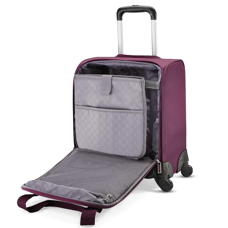 Samsonite Spinner Underseater with USB Port Underseat Koffer Hellbeige Grau | CH-DSV555011