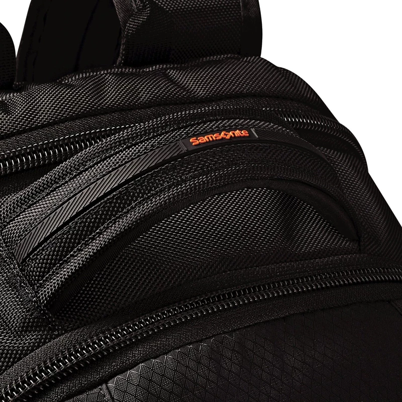 Samsonite Tectonic 2 Large Backpack Laptop Rucksack Black/Orange | CH-DSV554681