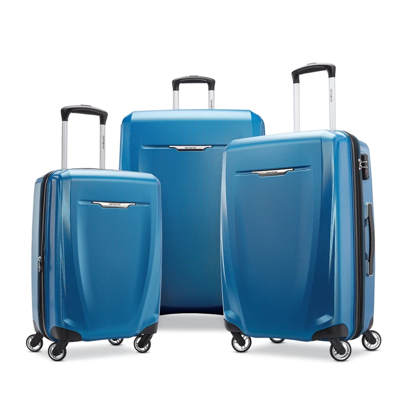 Samsonite Winfield 3 DLX 3 Piece Set Koffersets Blue/Navy | CH-DSV554923