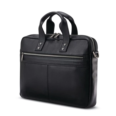 Samsonite Klassische Leder Slim Brief Businesstaschen Schwarz | CH-DSV554648